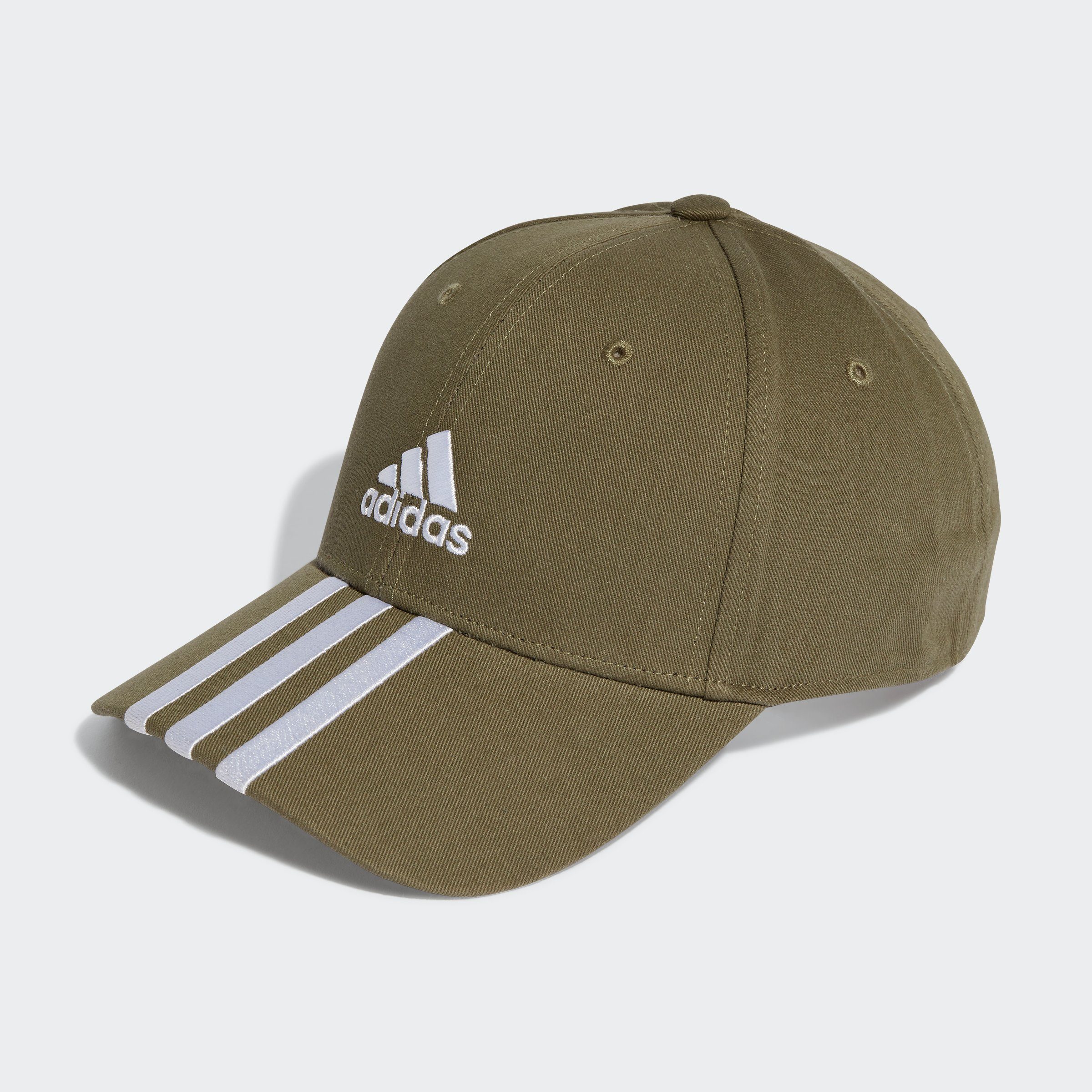 Performance 3STREIFEN BASEBALL Baseball BASEBALL TWILL COTTON adidas Cap OLISTR/WHITE KAPPE