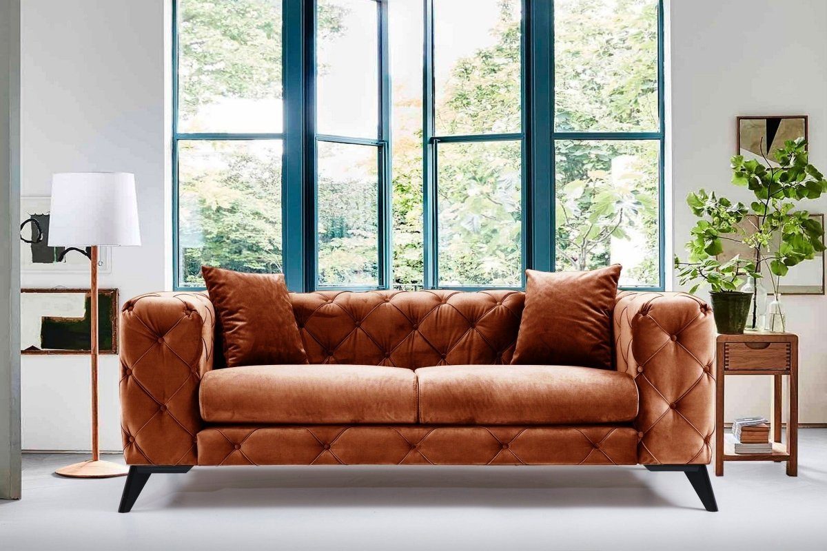 Orange Luxusbetten24 Sofa