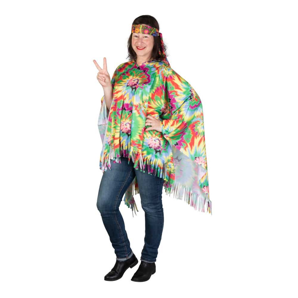 MICA Kostüm Kostüm - Poncho Hippie - für Erwachsene - Einheitsgröße günstig online kaufen