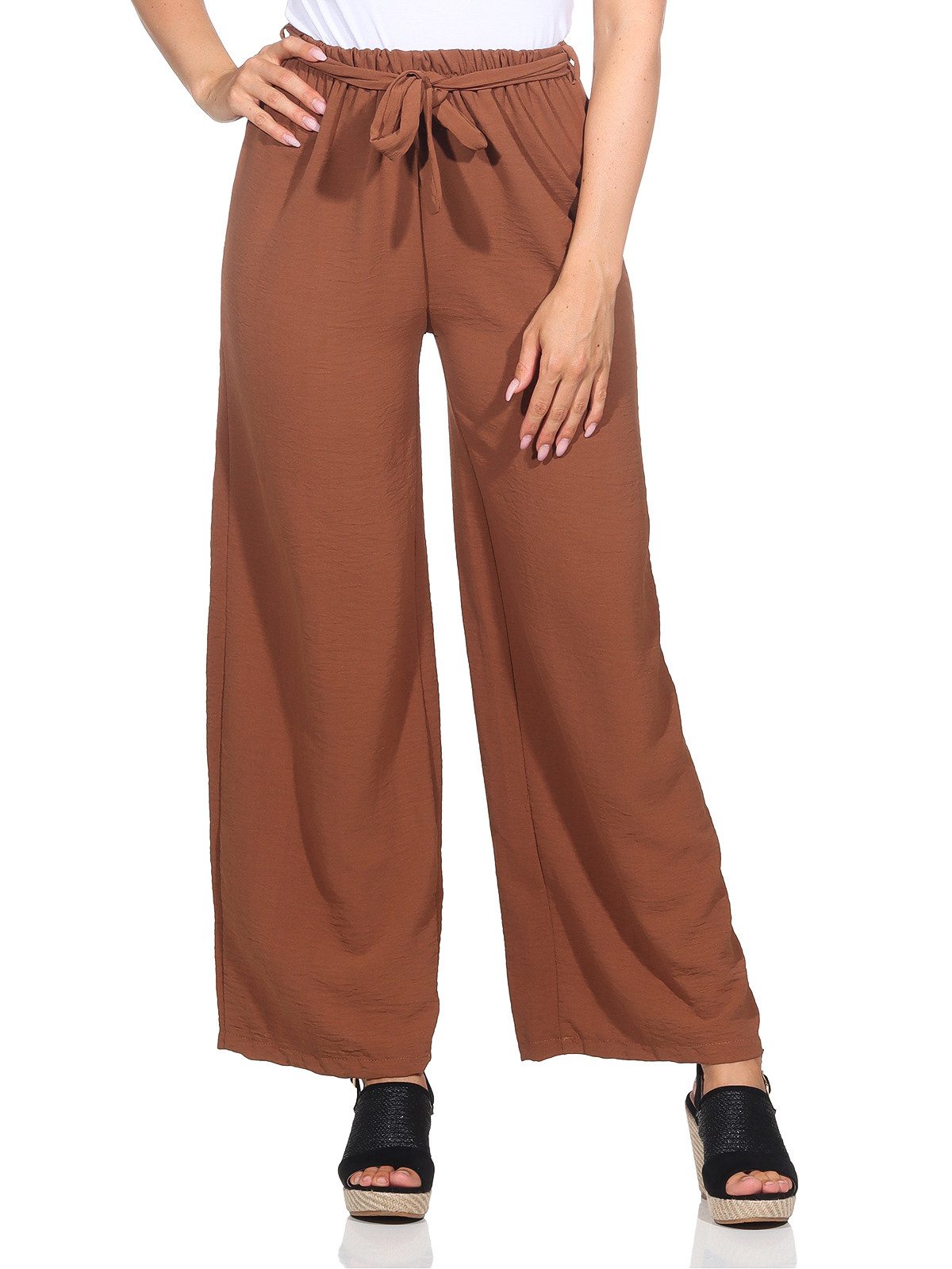 simaranda Palazzohose Damen Hose 182 Braun günstig online kaufen