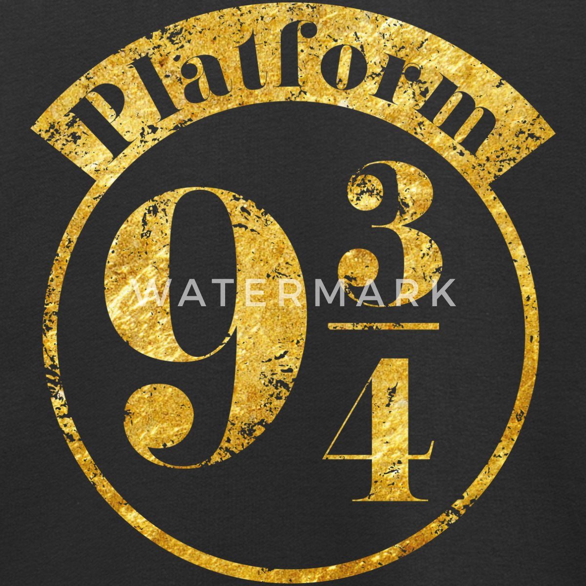 Spreadshirt Sweatshirt Harry Potter Platform 9 3/4 Gold Kinder Premium Pullover (1-tlg)
