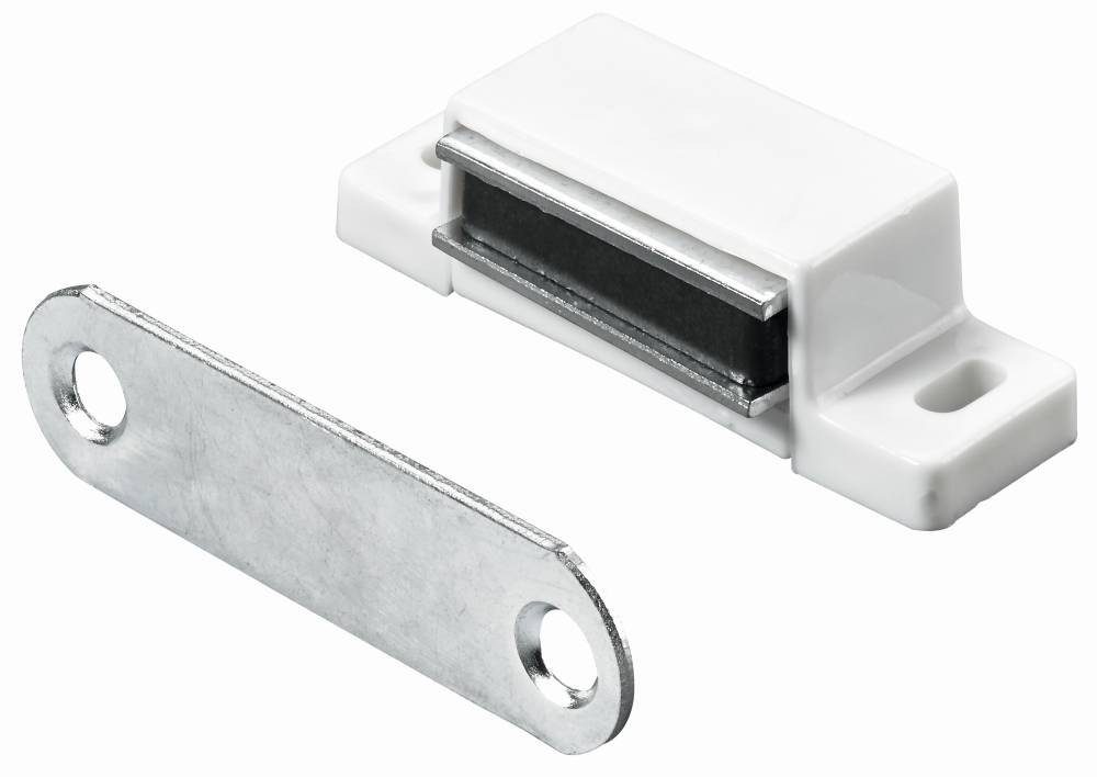 Hettich Möbelbeschlag Hettich Magnetschnäpper 15 x 14 x 45 mm weiß 5 kg