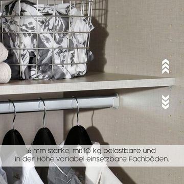 rauch Eckkleiderschrank Bremen mit 8 Einlegeböden