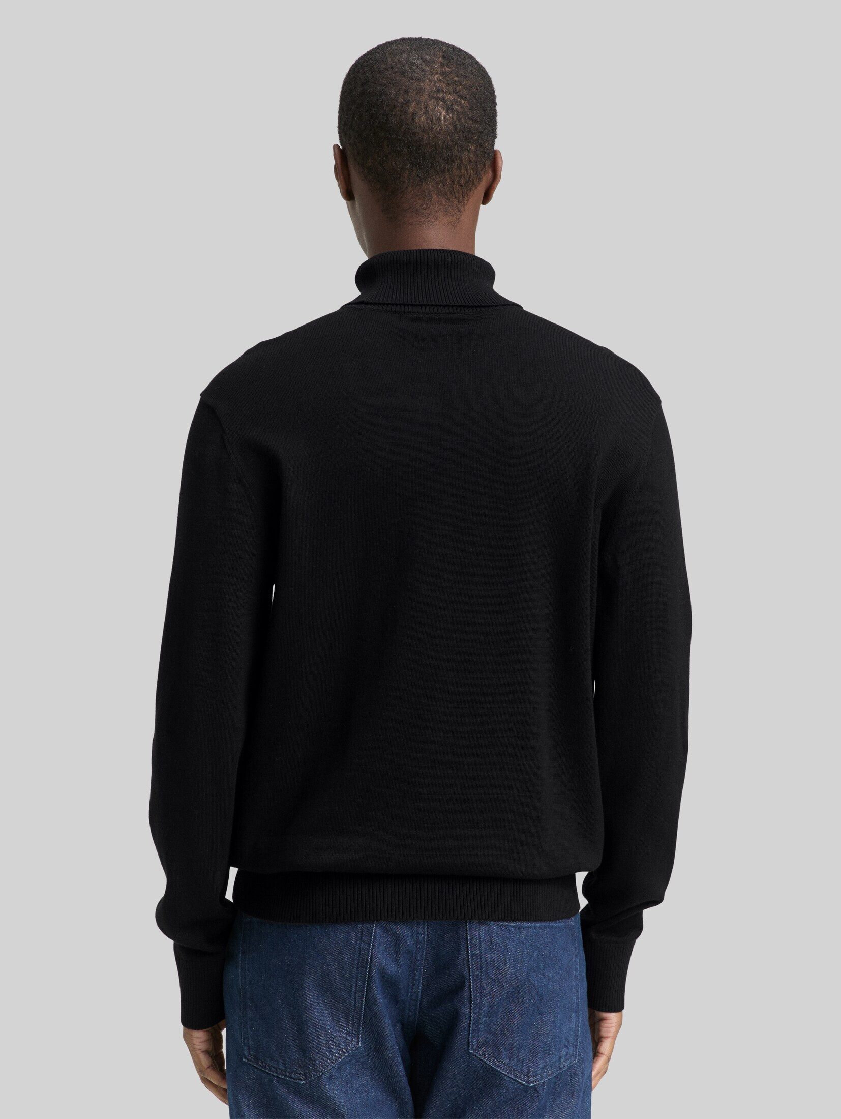 TOM TAILOR Denim Strickpullover Pullover & Strickjacken Rollkragenpullover aus Baumwolle