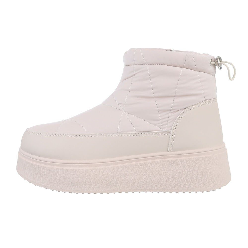 Ital-Design Damen Snowboots Freizeit Snowboots (84456386) Flach Plateaustie günstig online kaufen