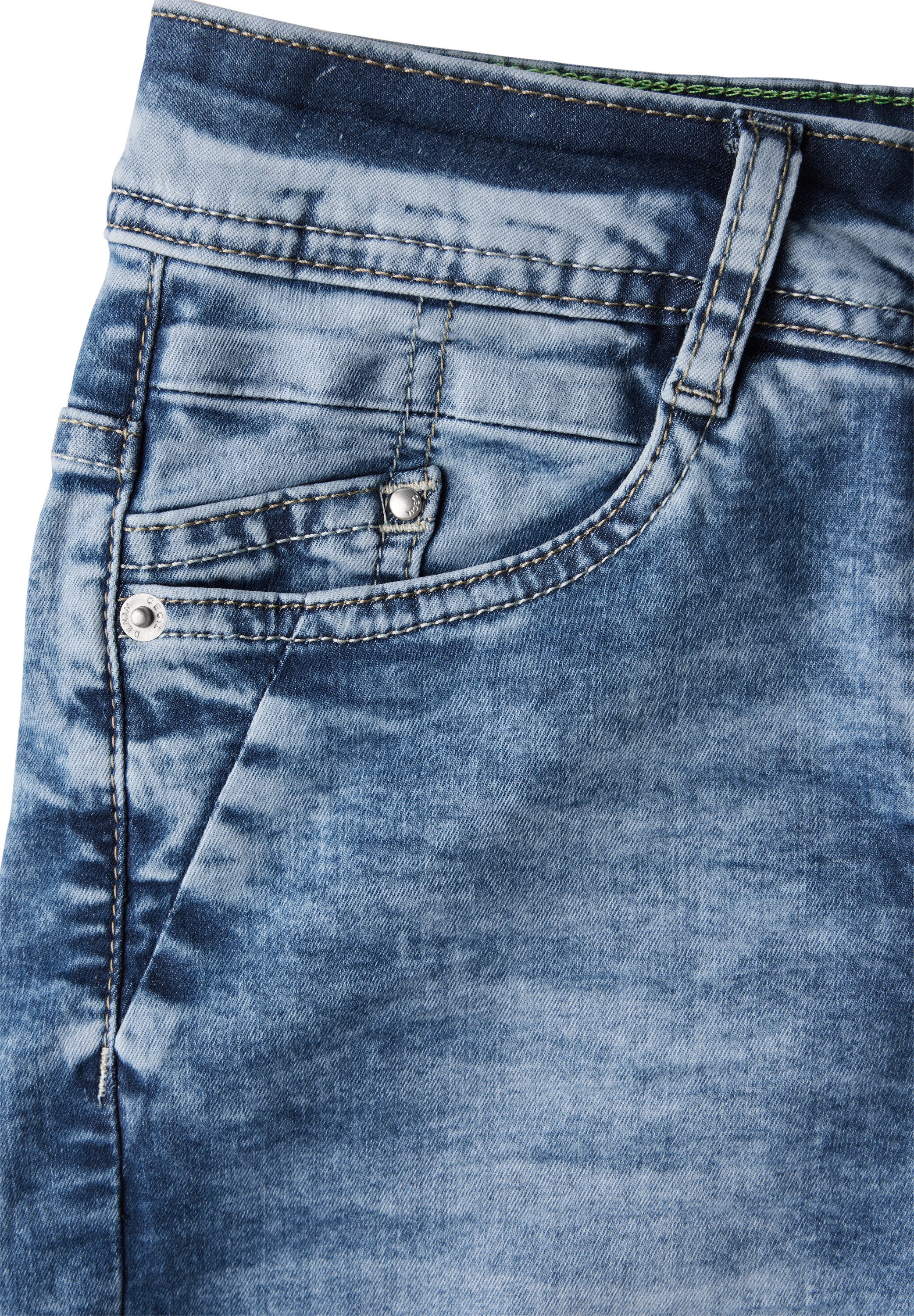 CECIL Straight-Jeans High Waist
