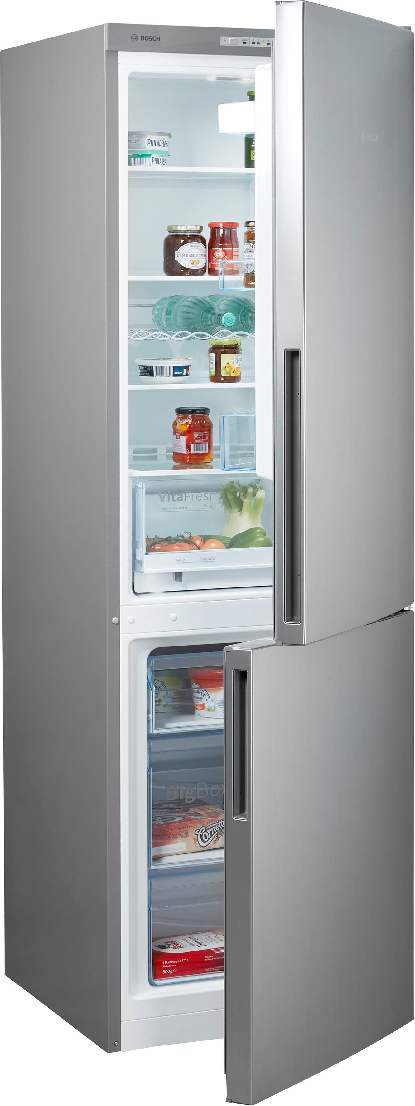 BOSCH Kühl-/Gefrierkombination Serie 4 KGV36VLEA, 186 cm hoch, 60 cm breit