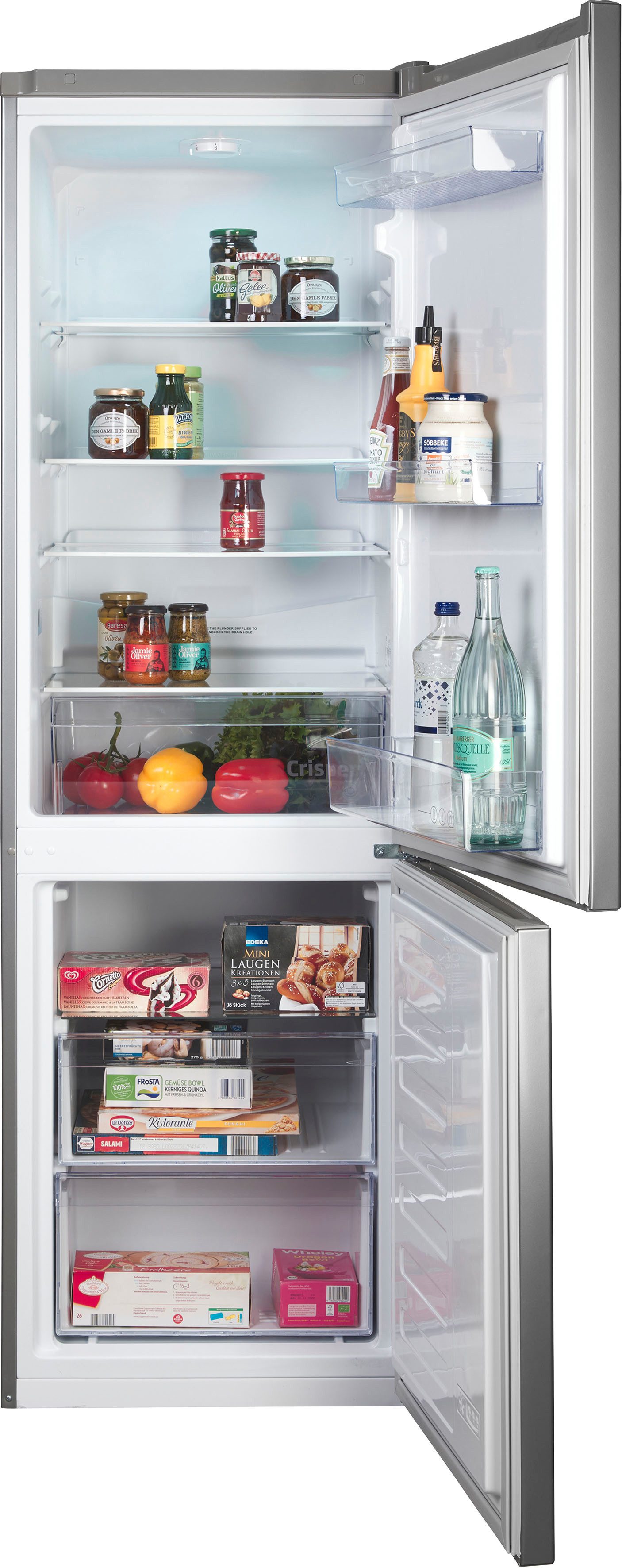 BEKO Kühl-/Gefrierkombination RCSA270K40SN 7519820046, 170,8 cm hoch, 54 cm breit, MinFrost & 262 l – weniger Eis, mehr nutzbarer Stauraum – Bild 2 von 5