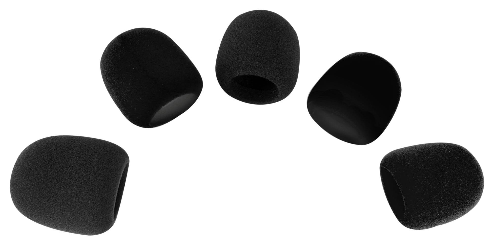 Pronomic Mikrofon Windschutz für Mikrofone (Spar-Set, 5-tlg), für Mikrofone mit 40-55 mm Korbdurchmesser