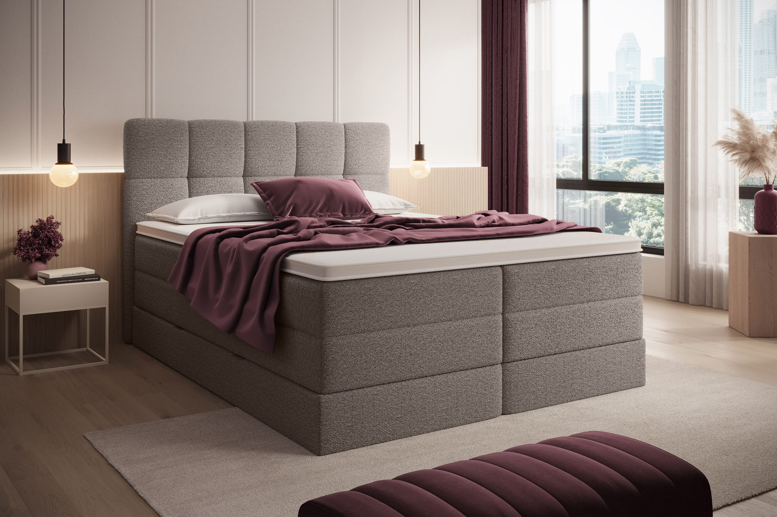 wonello Boxspringbett Madison 1, mit Bettkasten, günstig online kaufen