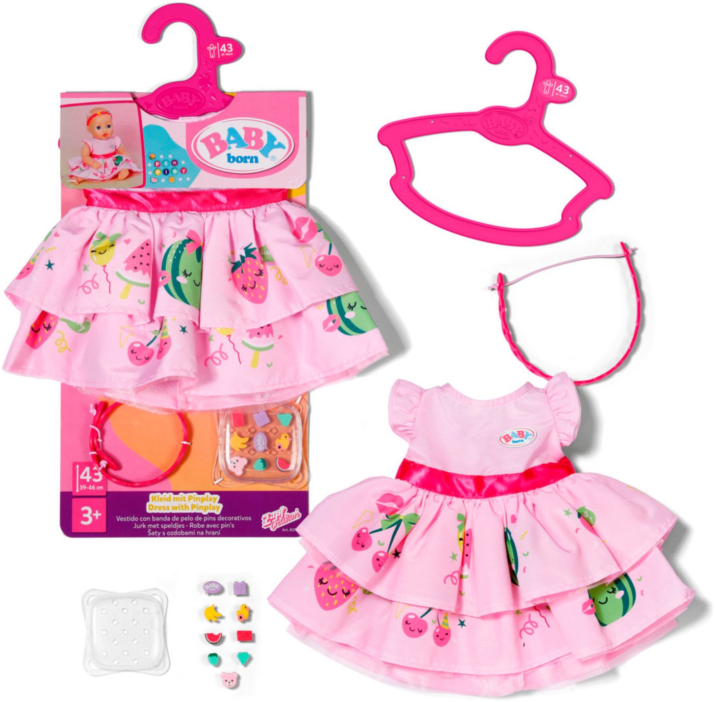 Baby Born Puppenkleidung Kleid mit Pinplay 43 cm (Set) günstig online kaufen