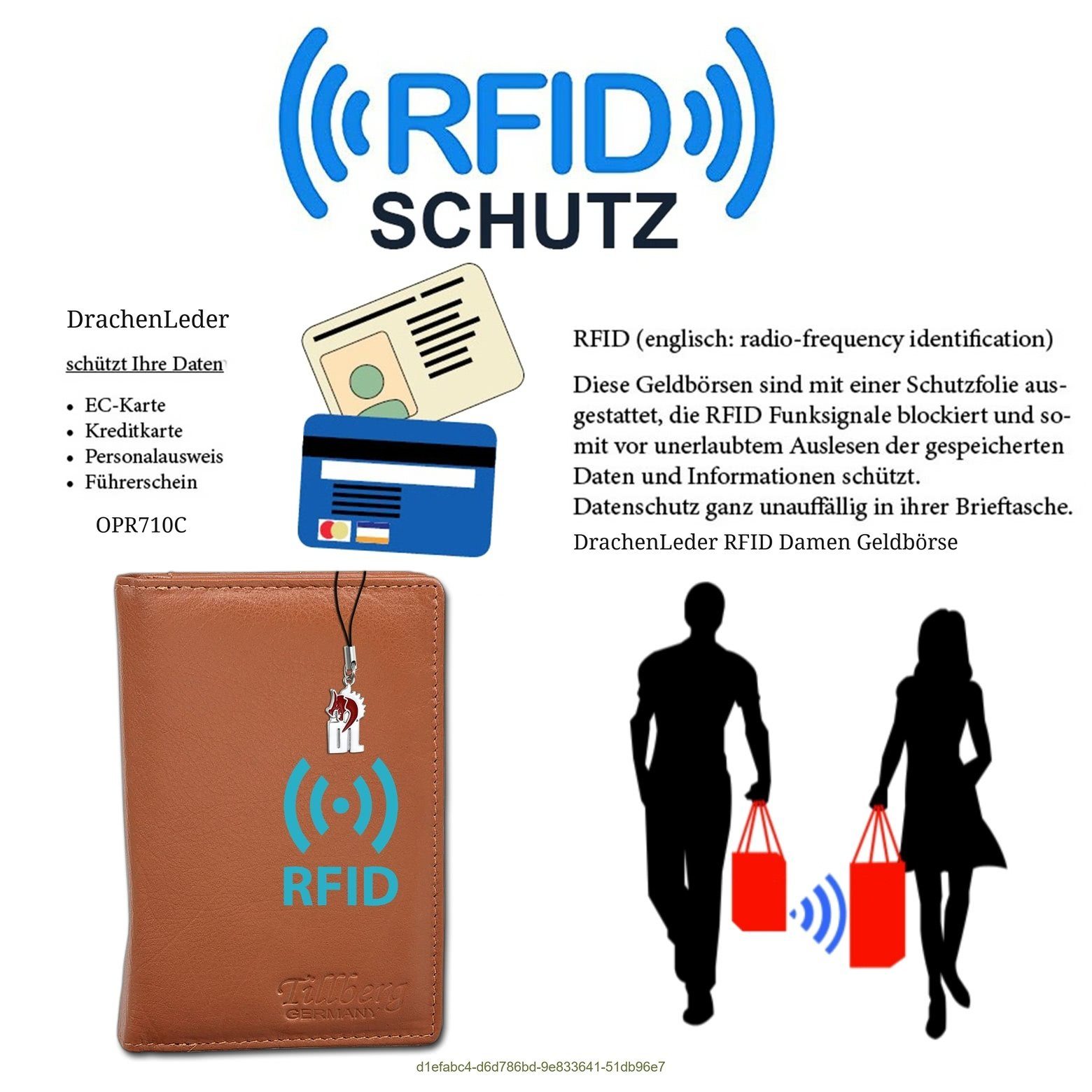 DrachenLeder Geldbörse DrachenLeder Damen Portemonnaie cognac (Portemonnaie, Portemonnaie), Damen Portemonnaie Echtleder Größe ca. 10cm, braun