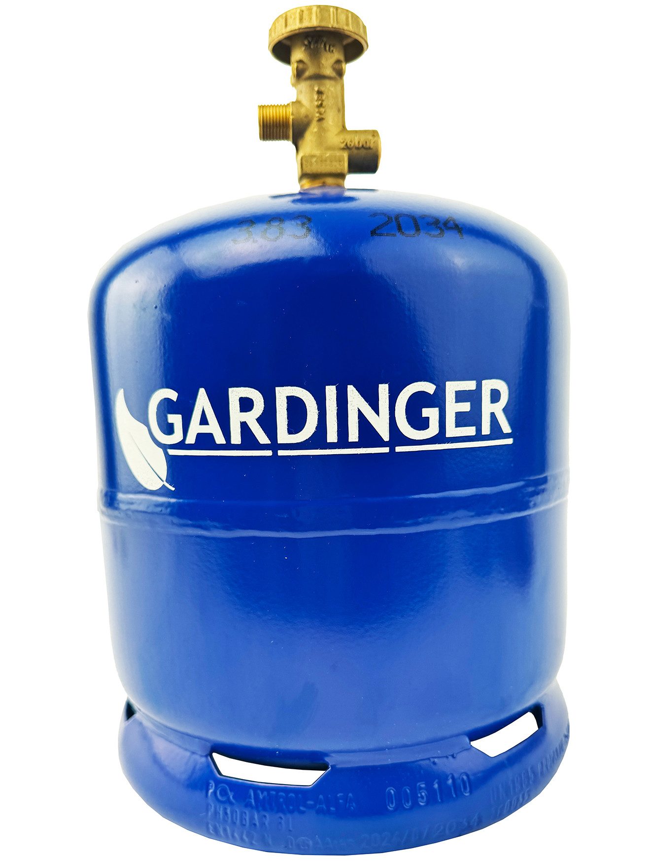 GARDINGER Gas Propangasflasche Profill 907 2,5 kg ungefüllt Sicherheitsventil, Sicherheitsventil, befüllbar, propantauglich