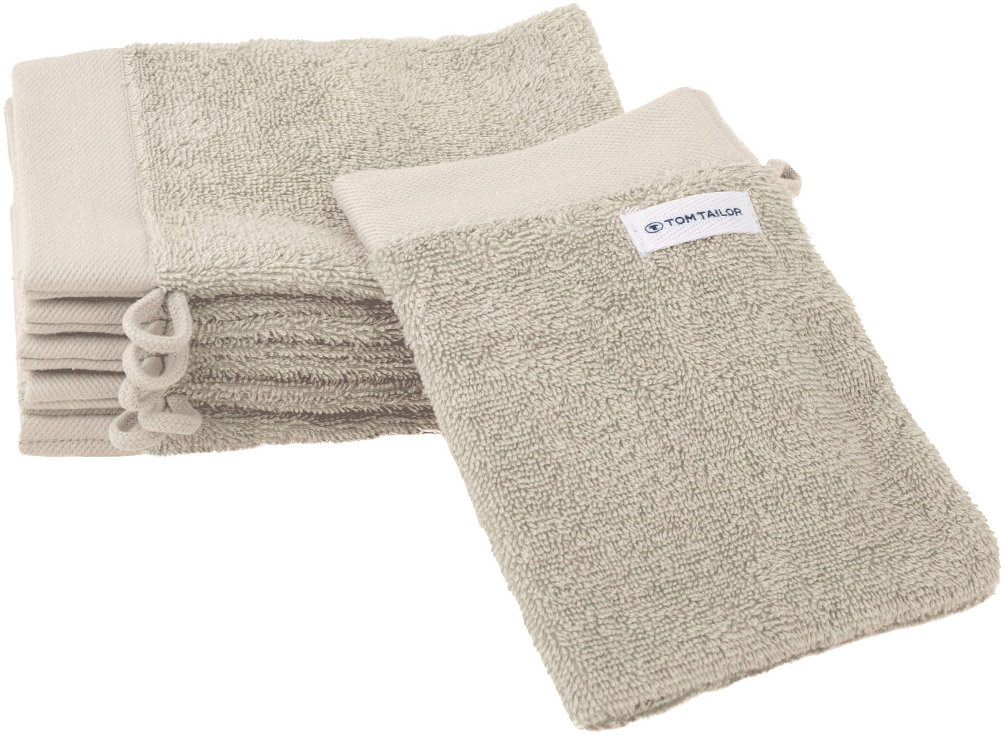 TOM TAILOR HOME Waschhandschuh Waschhandschuh COLOR BATH, Frottier (6-St)