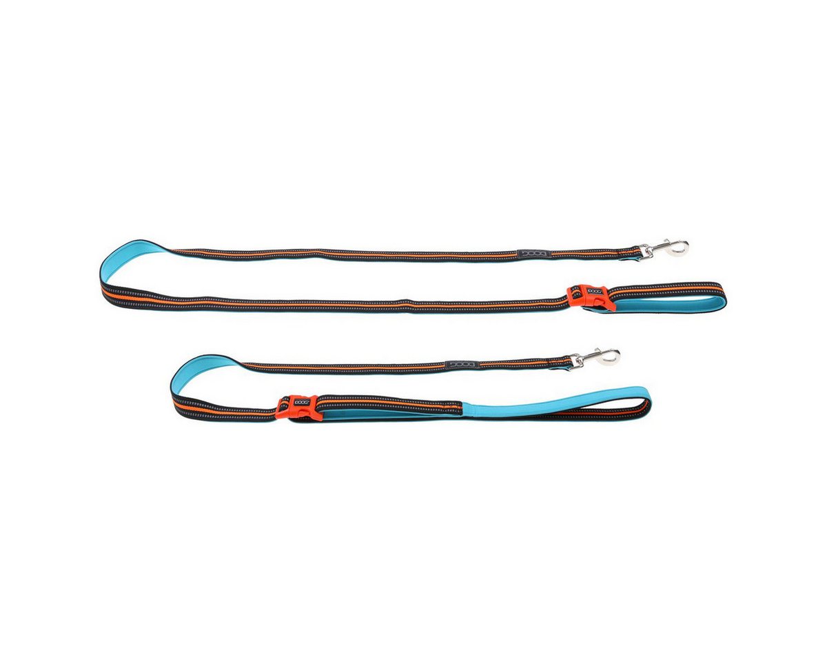 Thumbnail - DOOG Hundeleine Neon Leine CLIP-IT Beethoven aqua/orange