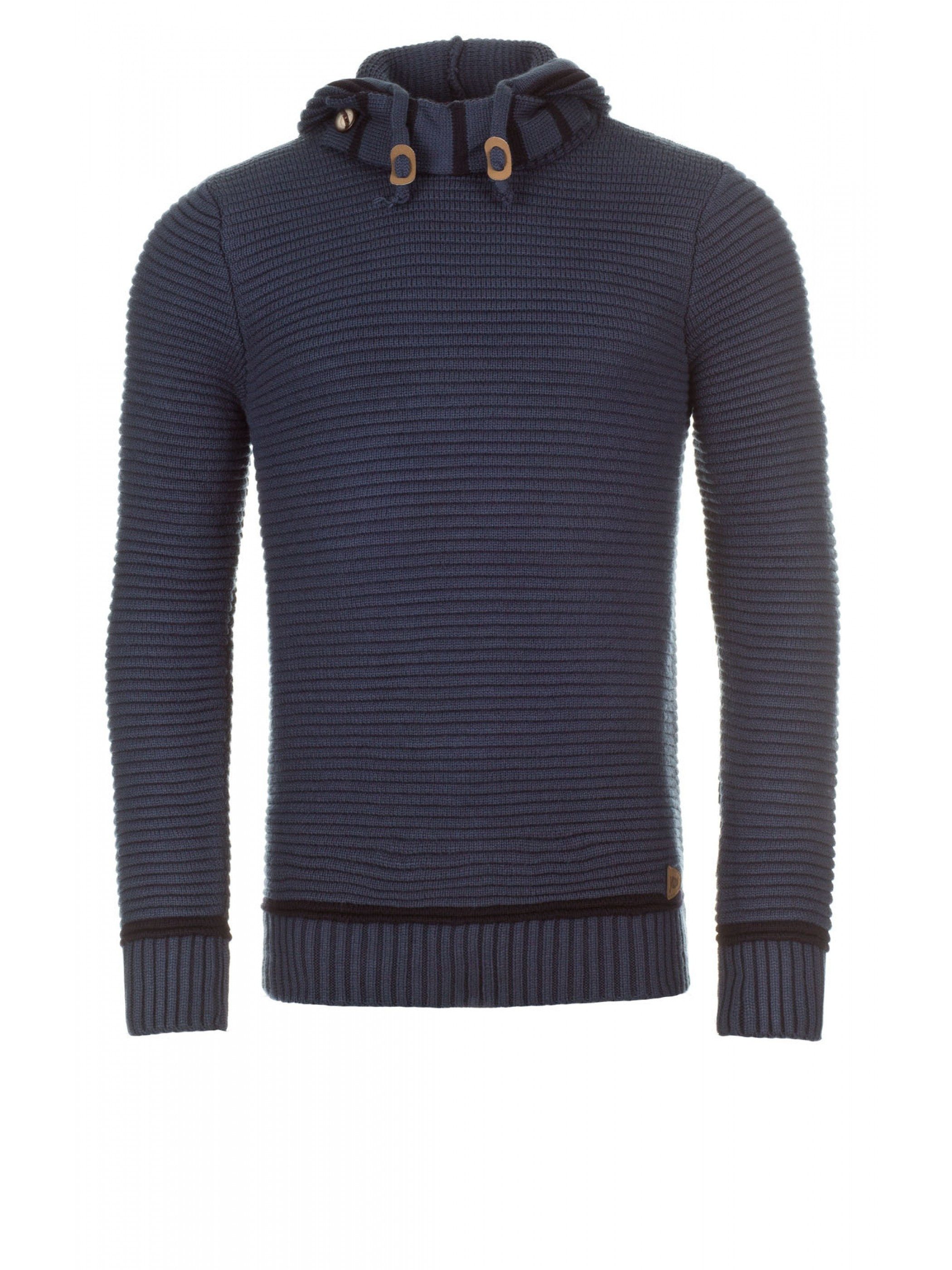 Rundhalspullover Strick Kapuzenpullover 129