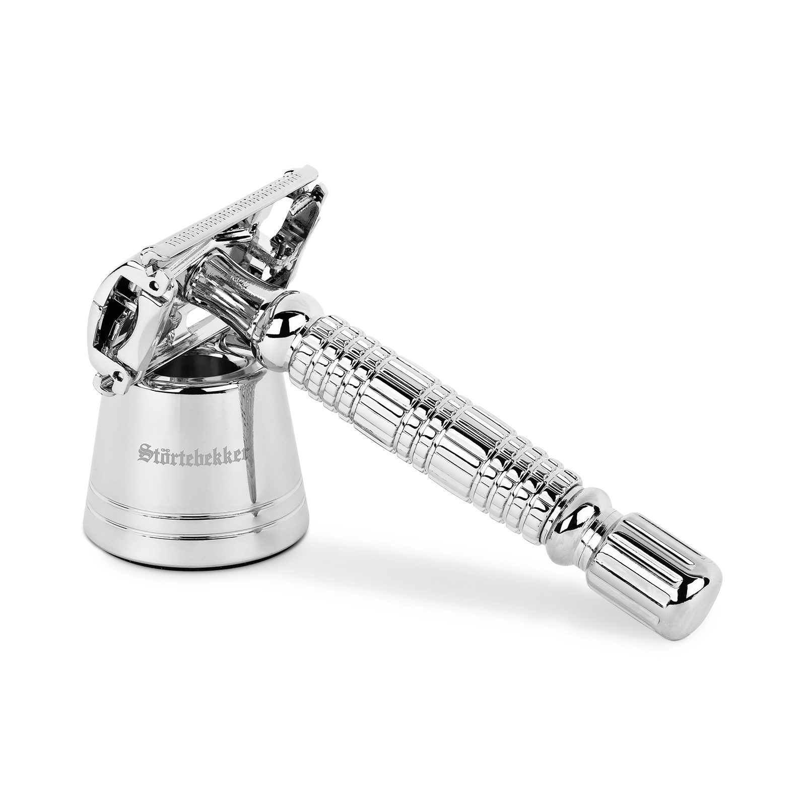Störtebekker Rasierhobel Rasierhobel Set (inkl. Etui und 10 Klingen) + kleiner Rasierständer, Rasier-Set inkl. Rasierhobel, Etui, 10 Klingen und Rasierständer klein, Spare 5€ im Set