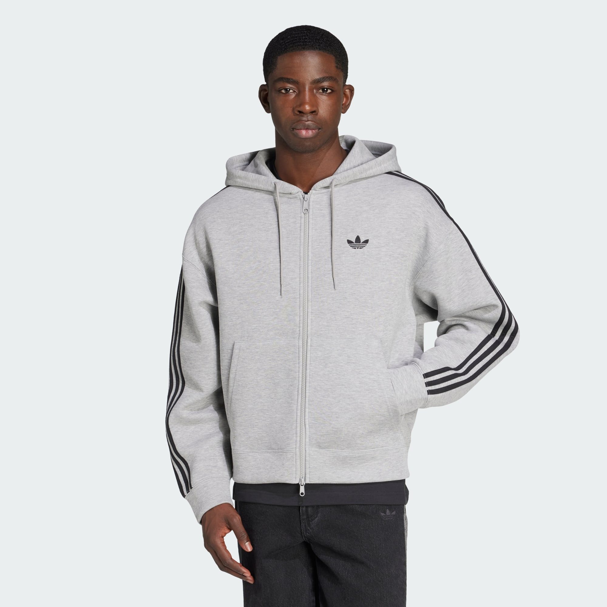 adidas Originals Crop-Top ADIDAS ADICOLOR SPACER OVERSIZED KAPUZENJACKE