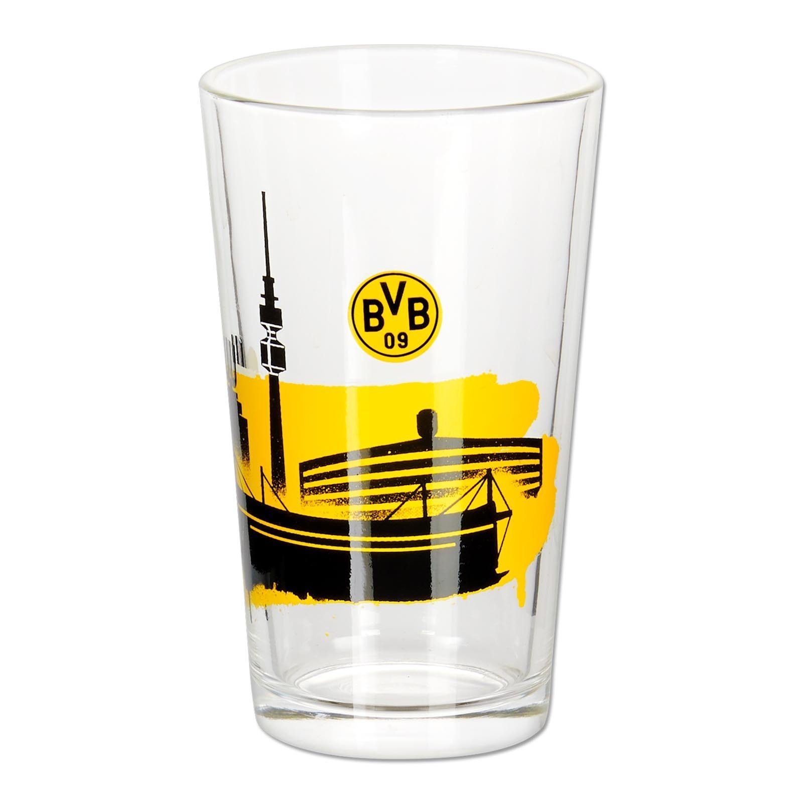 BVB Gläser-Set BVB Wasserglas Skyline (2 Stück), 2-tlg., Glas