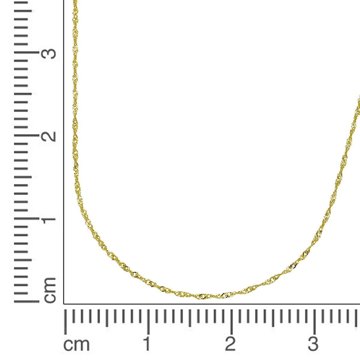 45cm Vivance Gold Singapurkette 585 Collierkettchen