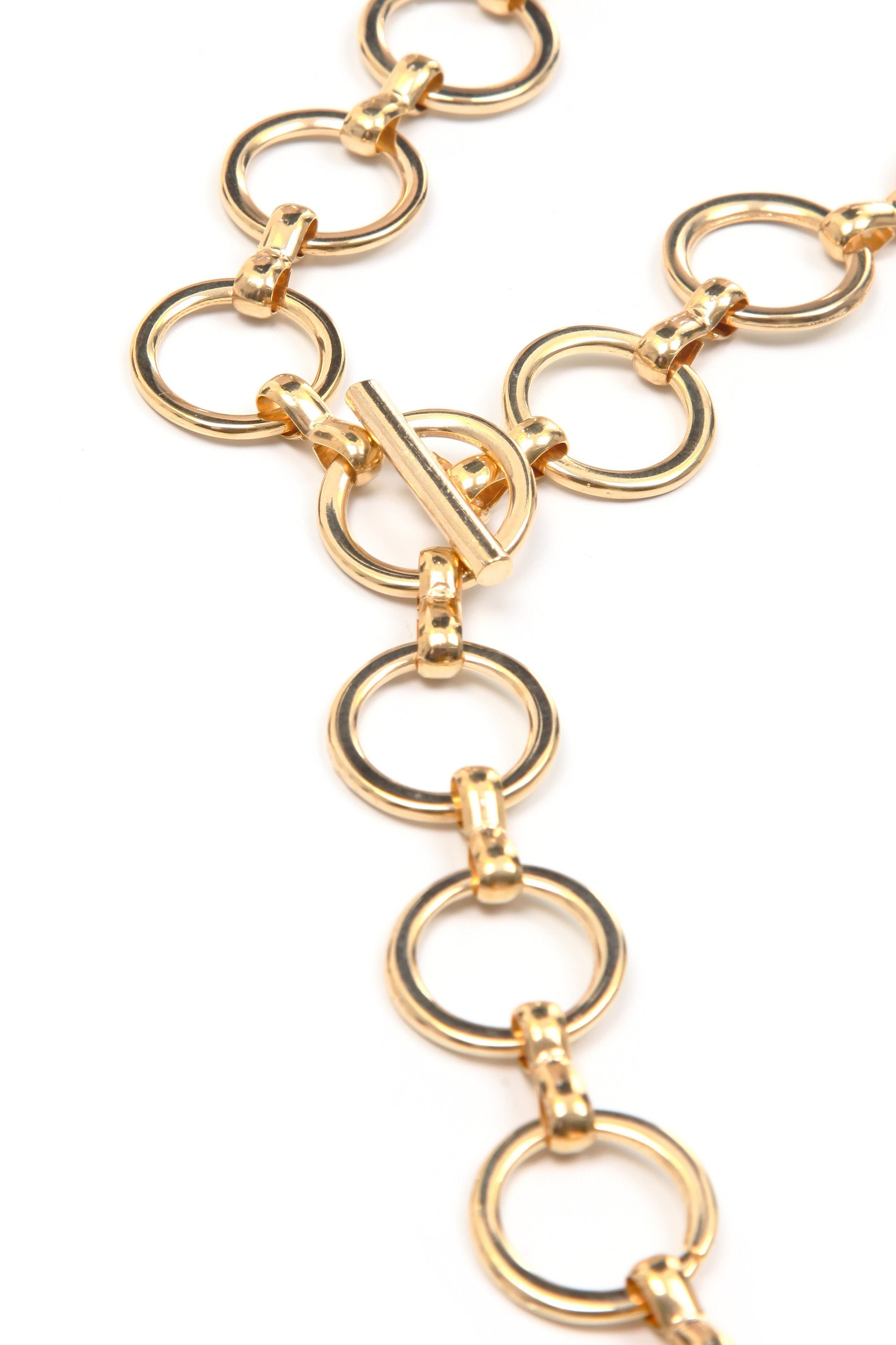 ALESSANDRO Kettengürtel gold COLLEZIONE mit kleinen Keola schlicht, runden Ringen
