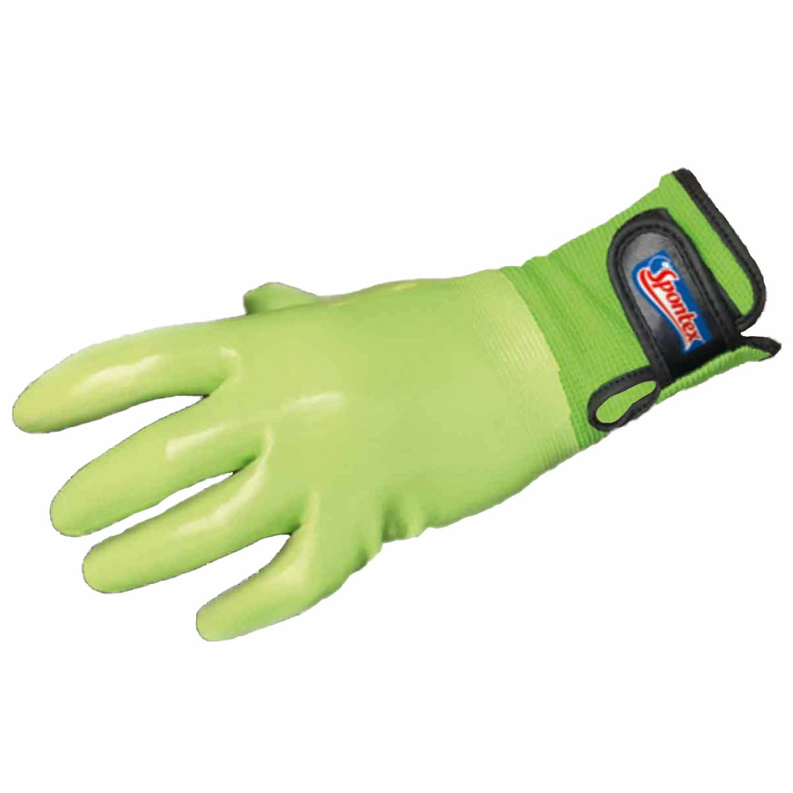 Gartenarbeit, Nitril-Handschuhe (Spar-Set) Gartenhandschuhe Klettverschluss Damenhandschuh, Spontex SPONTEX