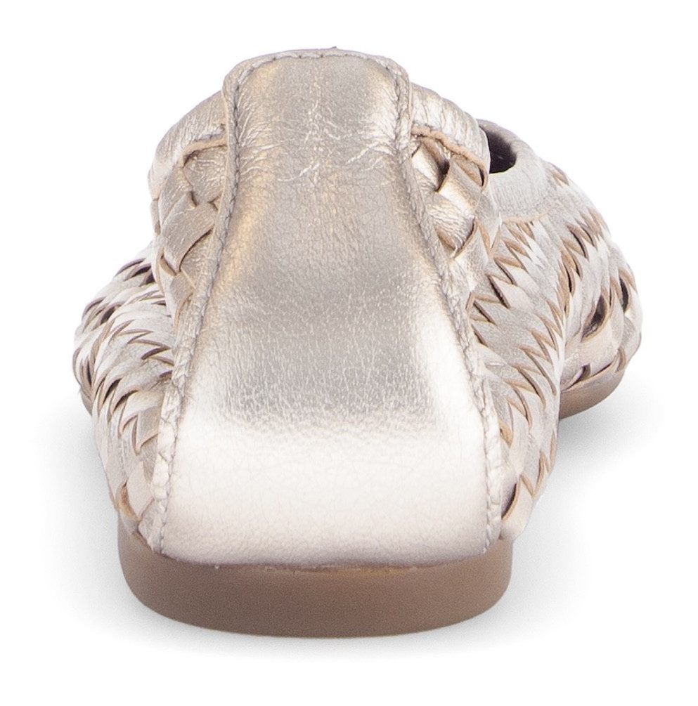 Gabor Ballerina, Schlupfschuh, Frühlingsschuh, Businessschuh mit tollem Flechtmuster