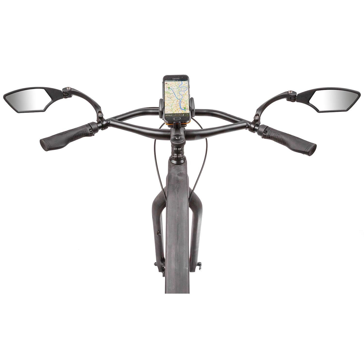 Messingschlager Fahrradlenker M-Wave Spy Space Fahrrad Rück Spiegel E-Bike HD, Fahrradlenker