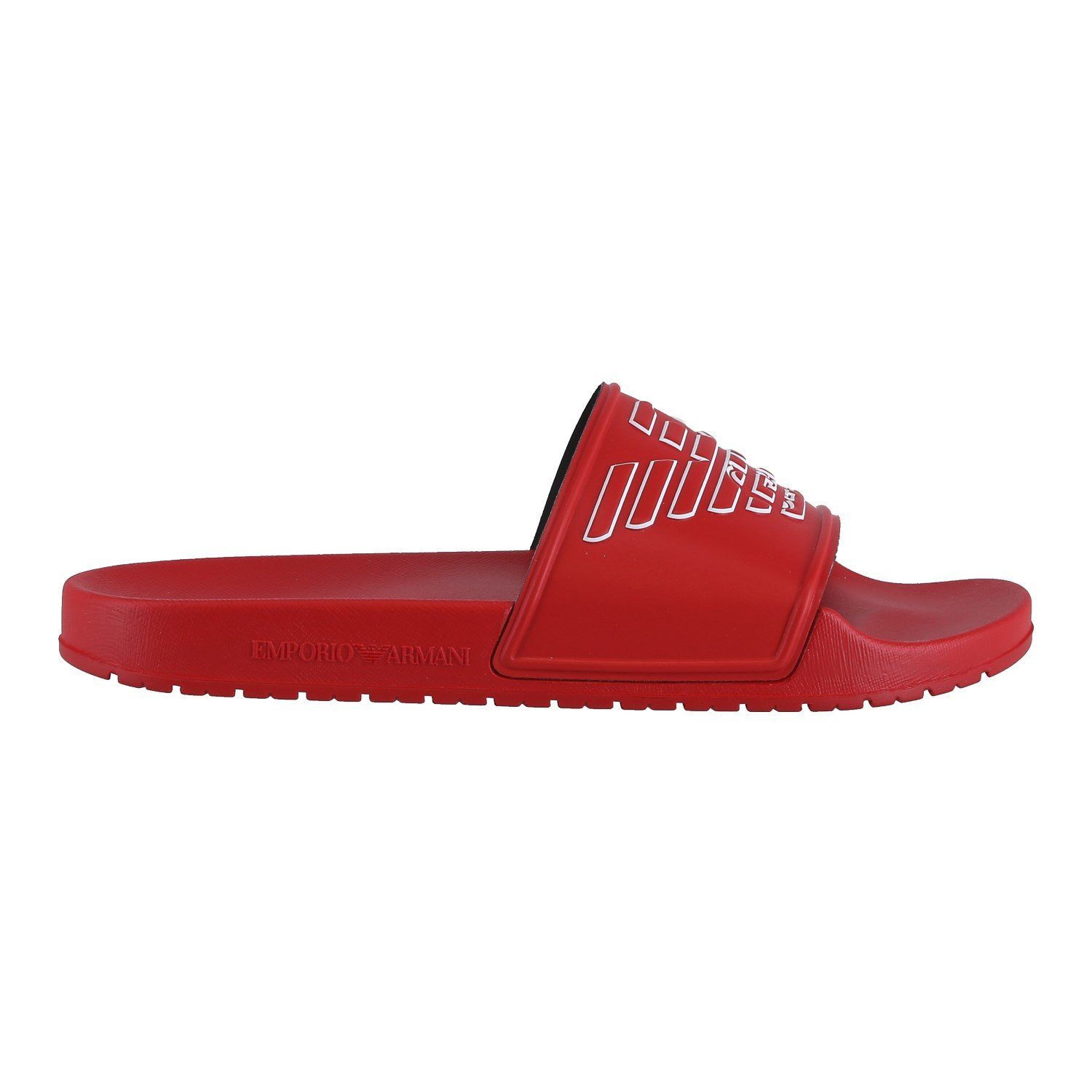 Emporio Armani Sliders rot Herren Badeschuh