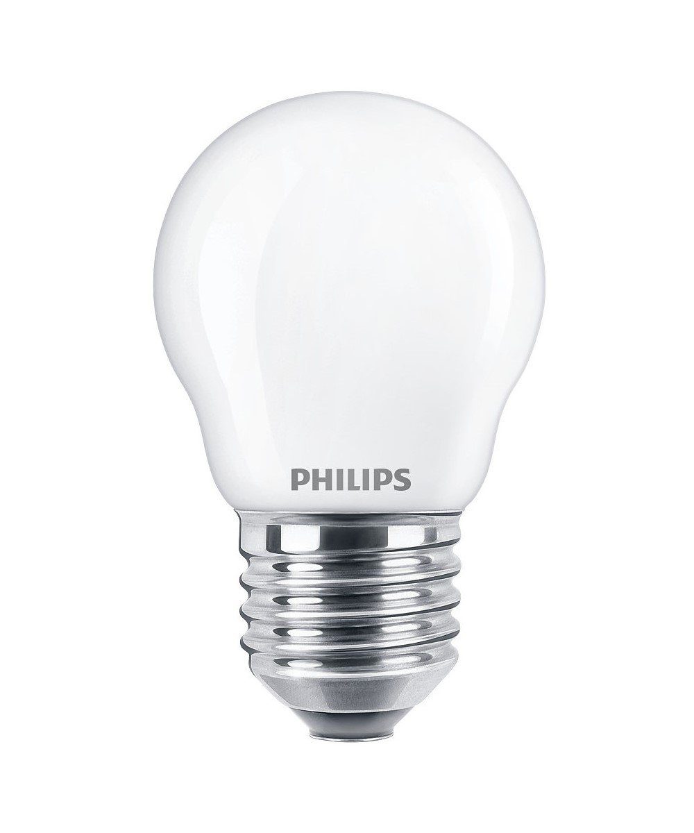 E27, 2er = Philips 250lm Tropfen 25W E27 LED-Leuchtmittel Warmweiß 2700K, Warmweiß Philips LED 230V 2,2W G45