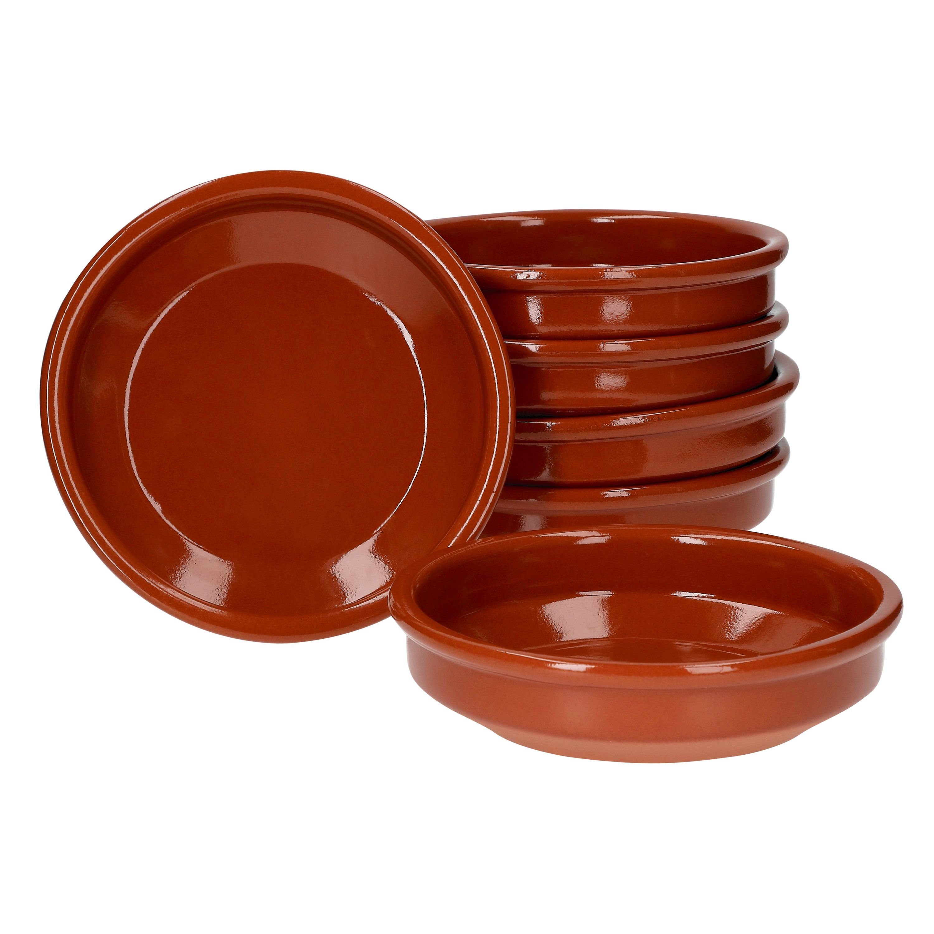 Tapas-Schale 6er Set Cazuela Ton-Schale Bruno Ø 16cm Größe M Mittelalter