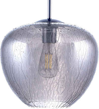 Paco Home Pendelleuchte Stela, ohne Leuchtmittel, Deckenlampe LED Wohnzimmer Schlafzimmer Höhenverstellbar Glas E27