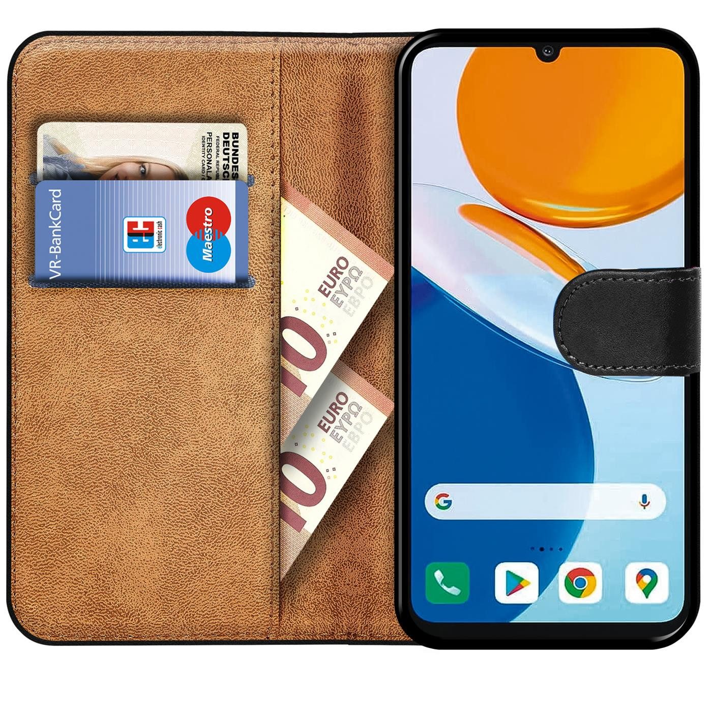 CoolGadget Handyhülle Wallet Klapp Tasche Book Case für Honor X8 6,7 Zoll, Hülle Klapphülle Flip Cover Etui Schutzhülle