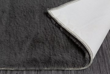 Hochflor-Teppich COZY CLOUD 210x160cm grau, riess-ambiente, rechteckig, Höhe: 20 mm, Wohnzimmer · Felloptik · Modern Design