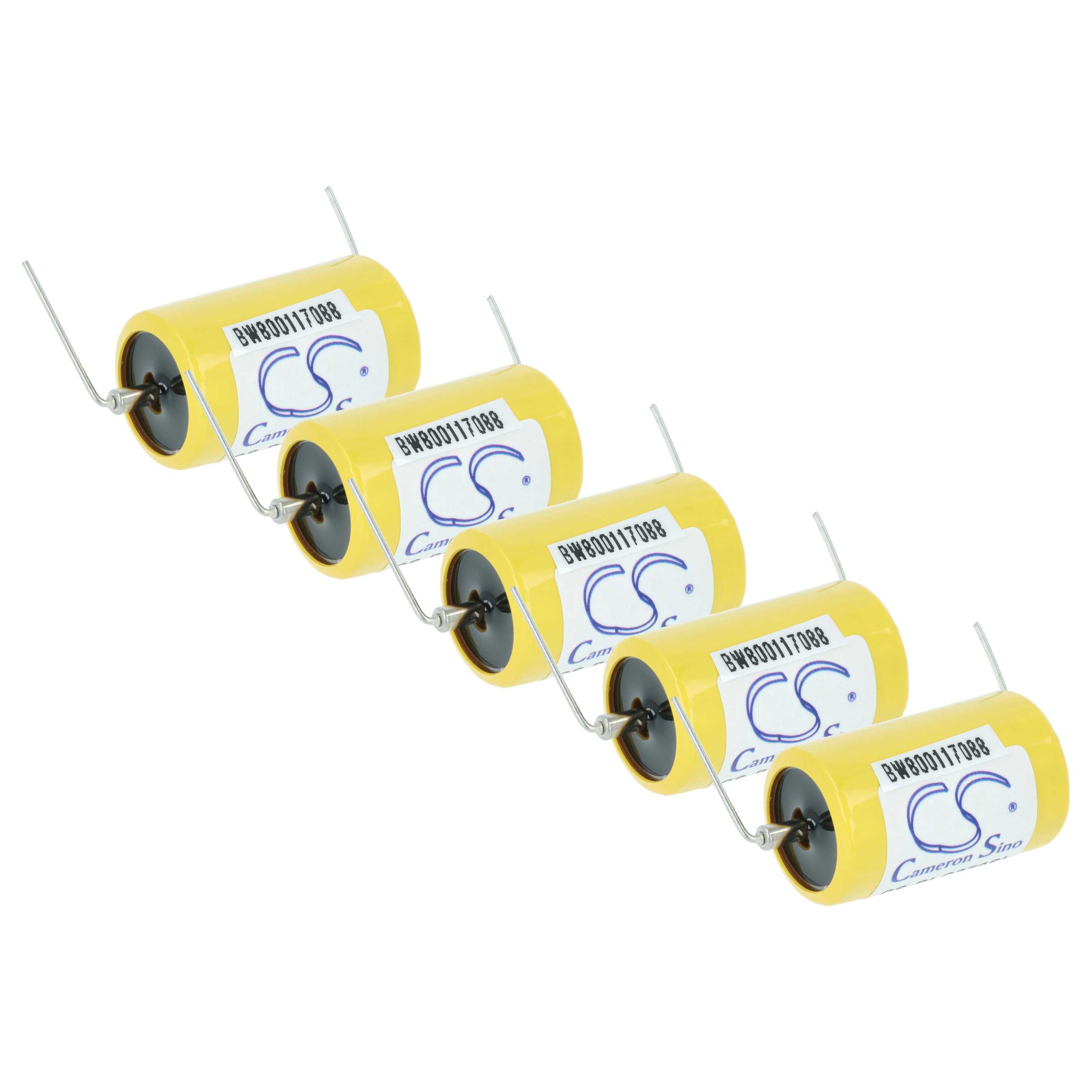vhbw Akku für Spielzeug (1100 mAh, 3,6 V, Li-MnO2) Akku Akku Li-MnO2 1100 mAh (3,6 V, 5 St), Leistungsfähiger Ersatzakku, Universalakku geeignet für diverse