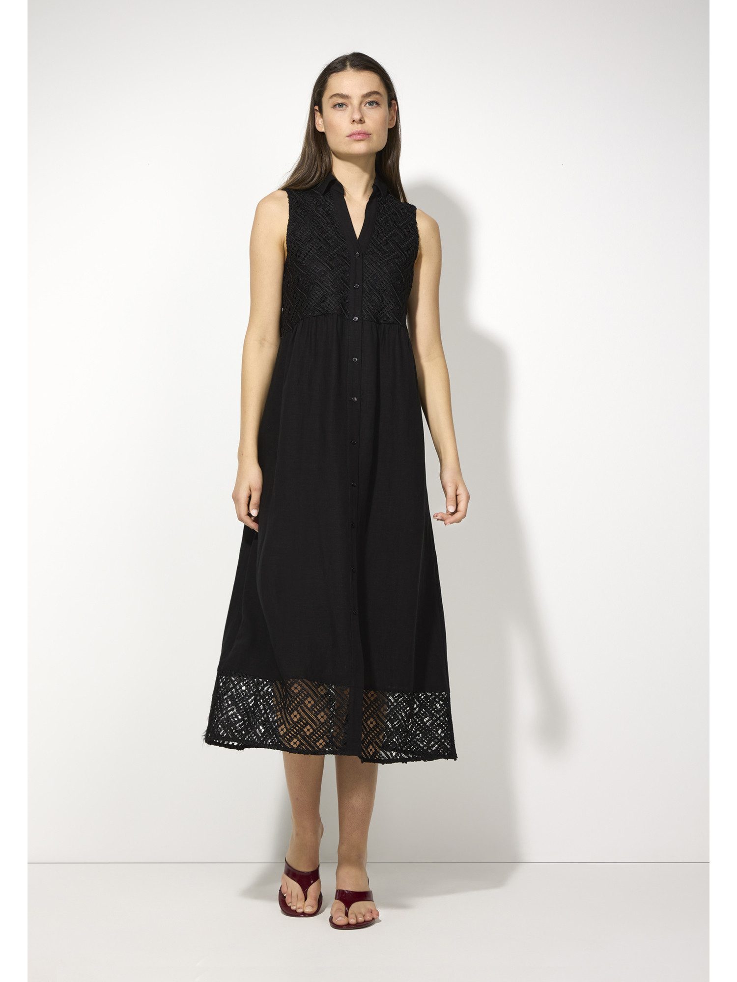 MORE&MORE A-Linien-Kleid Maxikleid günstig online kaufen