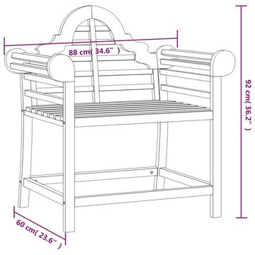 vidaXL Gartenstuhl Gartenstuhl 88x60x92 cm Massivholz Teak (1 St)