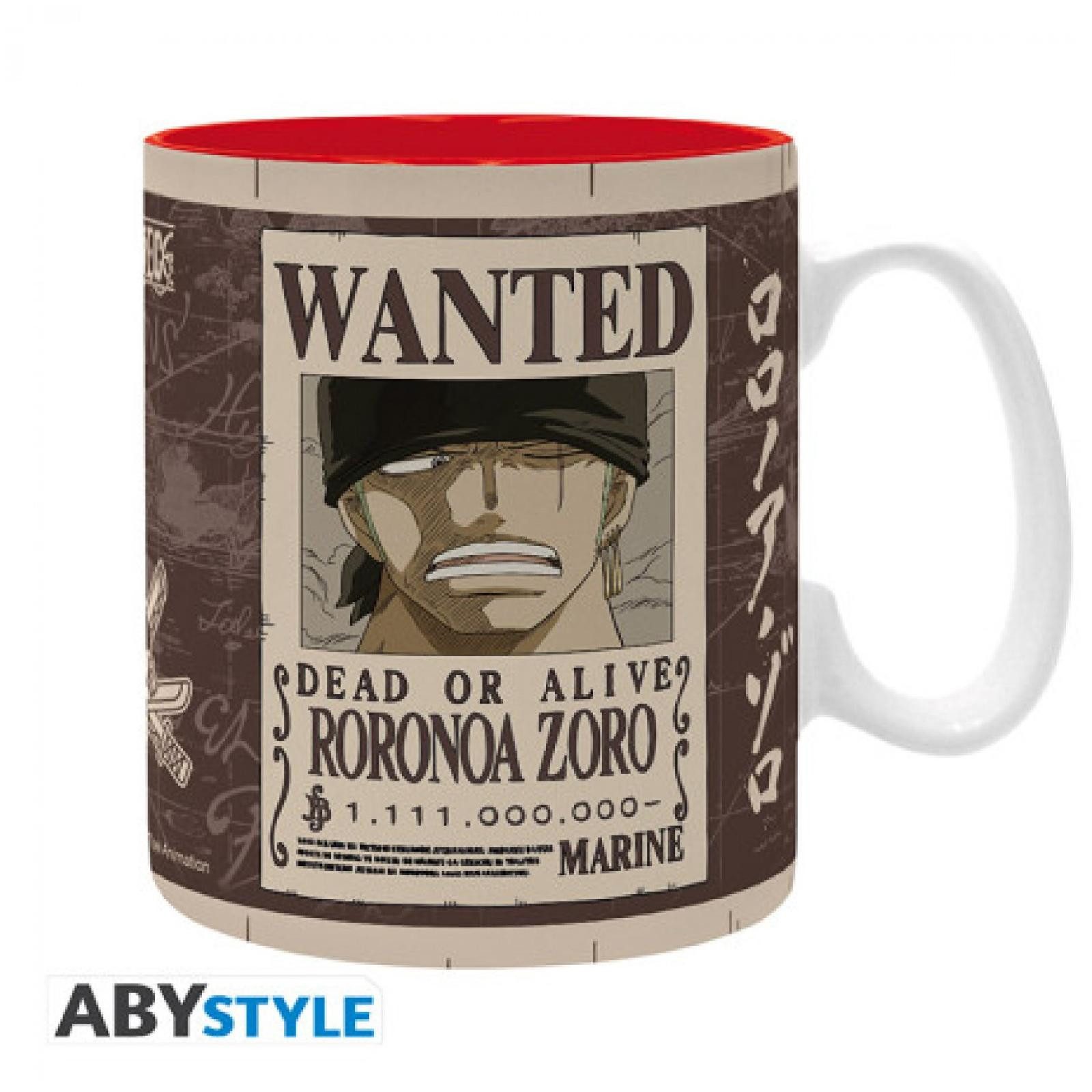 Tasse ONE PIECE - Tasse - 460 ml - "Zoro Wanted"