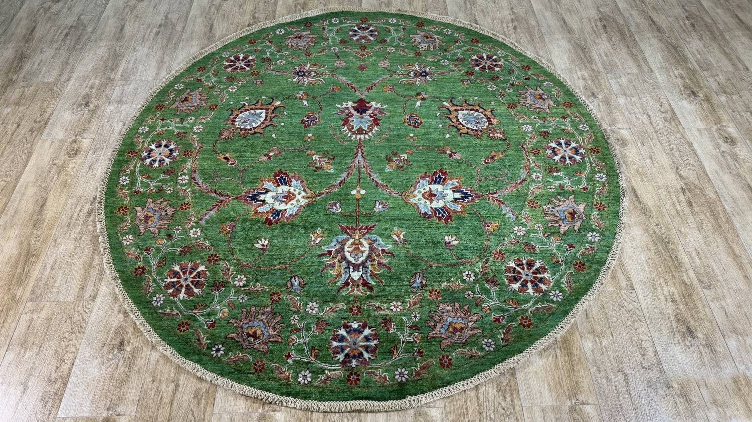 Rug Studios Teppich ZIEGLER FARAHAN-ORIGINAL HANDGEKNÜPFT, Rechteckig, Höhe: 8 mm, Handgefertigt, 174 x 175 cm, Grün