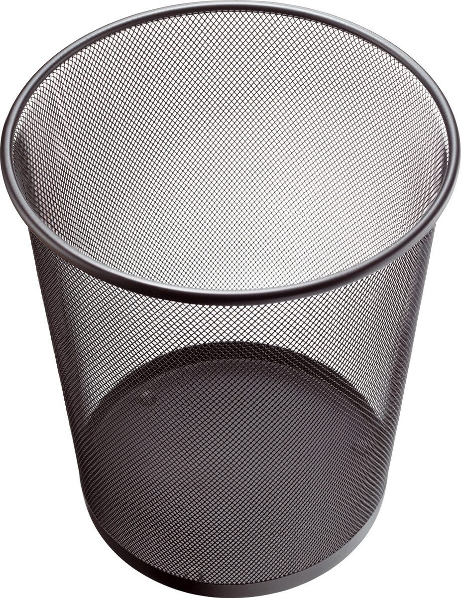 HELIT Papierkorb Papierkorb Mesh Metall 15l schwarz