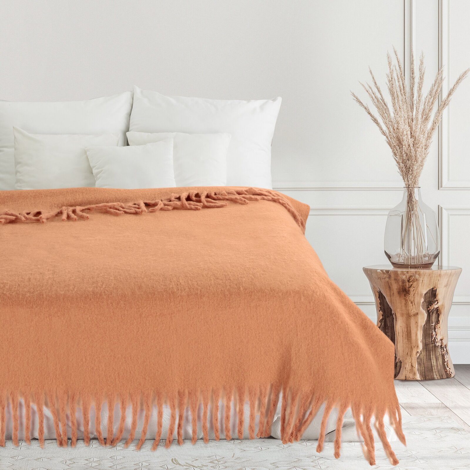 Wohndecke Decke mit Fransen, BOHO Stil günstig online kaufen