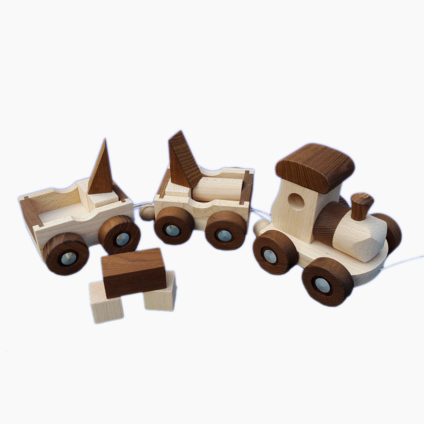 goki Spielzeug-Eisenbahn Zug Amsterdam, goki nature, (13-tlg), erstklassige Verarbeitung,Made in Europe