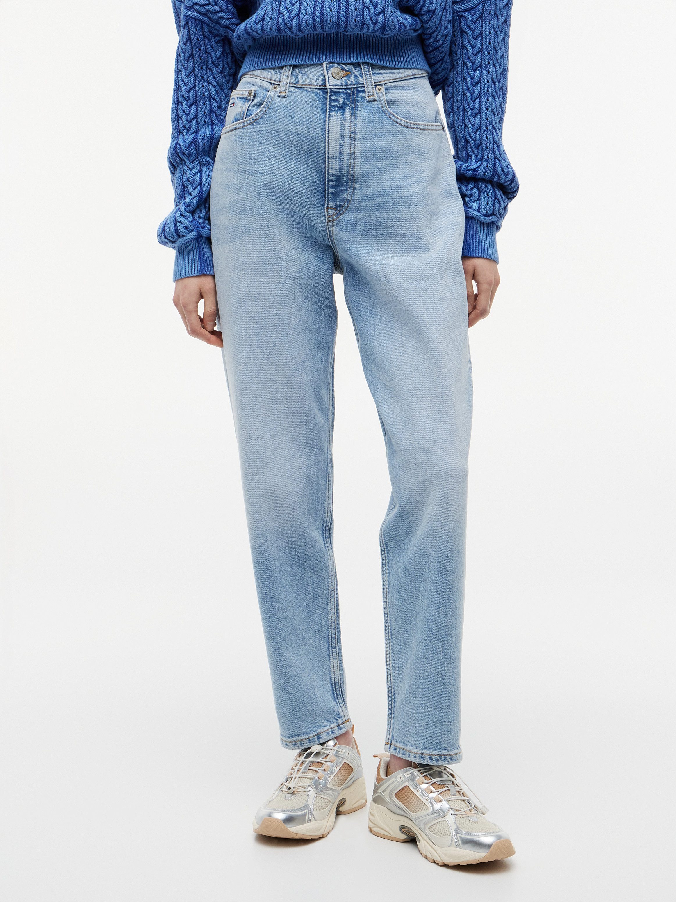 Tommy Jeans Mom-Jeans MOM JEAN UH TPR Tapered Mom Jeans mit ultrahohem Bund