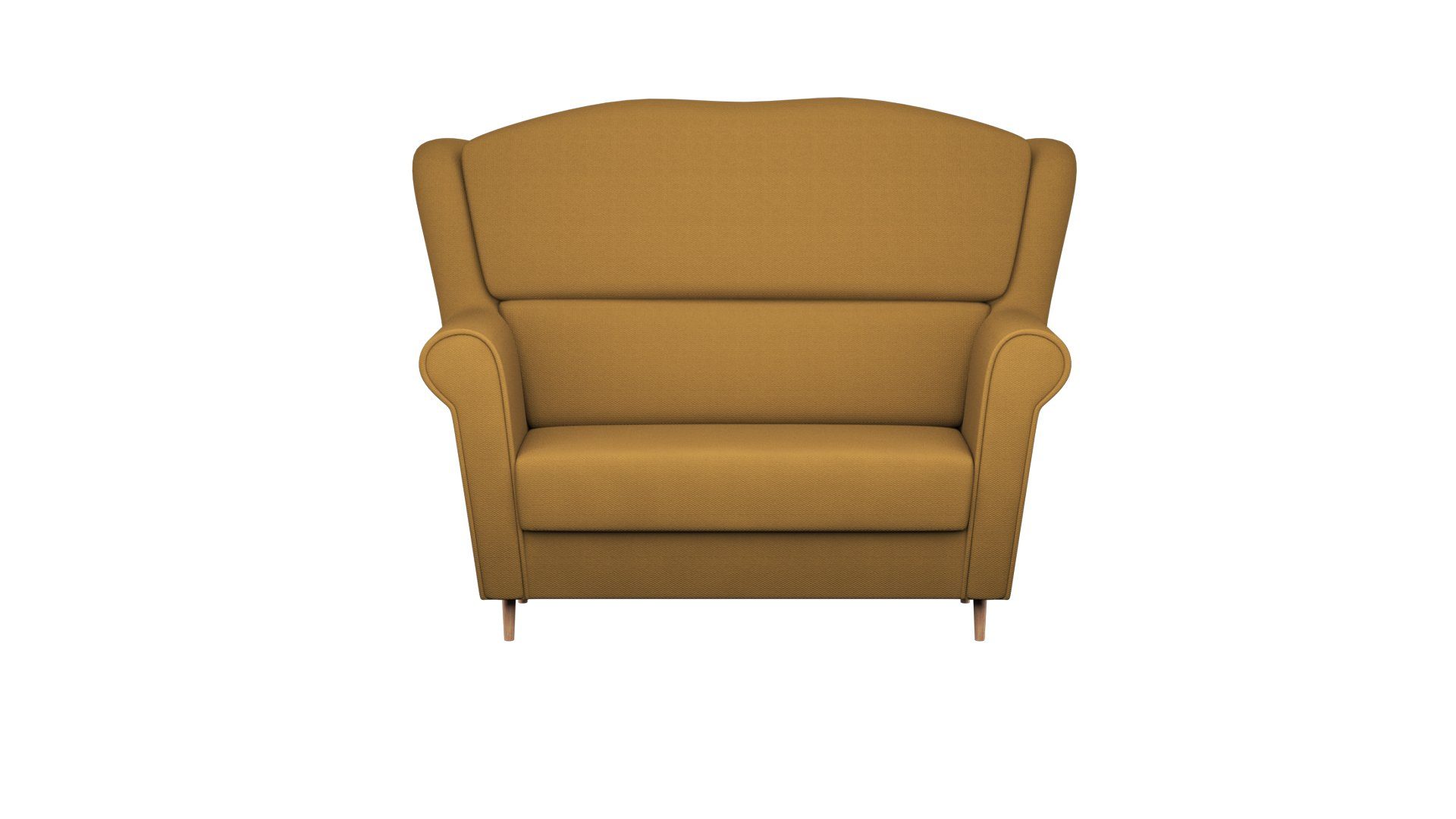 Siblo 2-Sitzer Elegantes Sofa Sofa 2-er - Gelb 2 Zweisitzer modernes Tiziano
