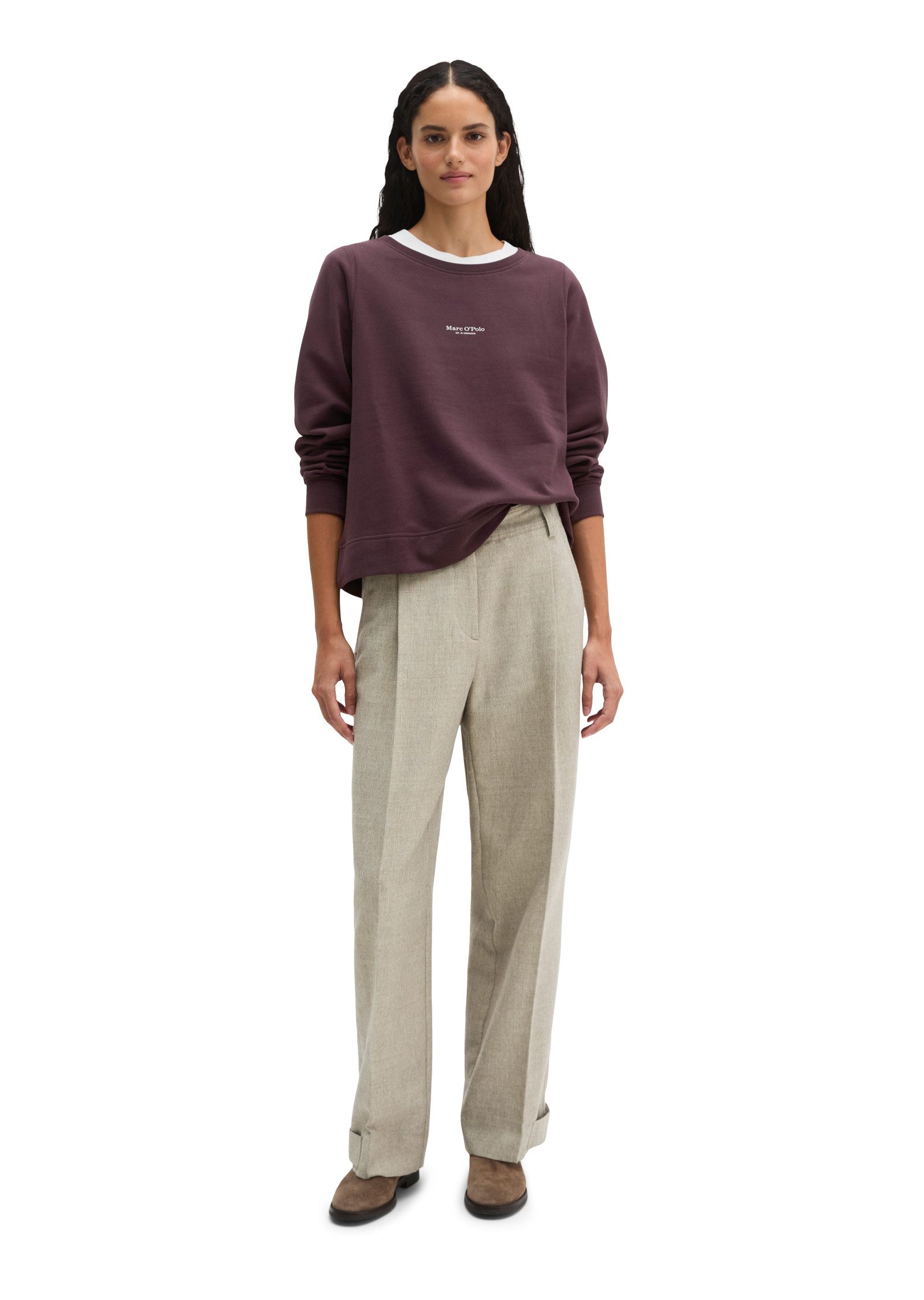 Marc O'Polo Sweatshirt mit gepeachter Oberfläche – Bild 5 von 5