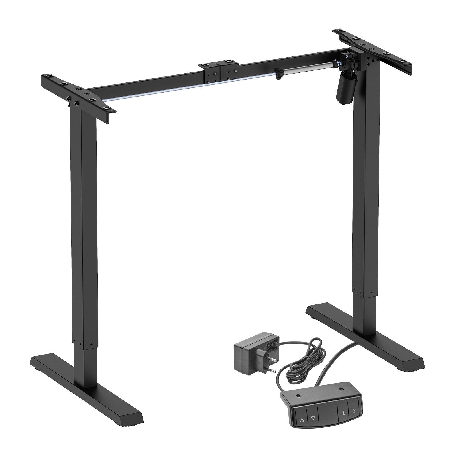 CAVO Tischgestell stufenlos elektrisch höhenverstellbar 73 – 119 cm, schwarz, mit Memoryfunktion