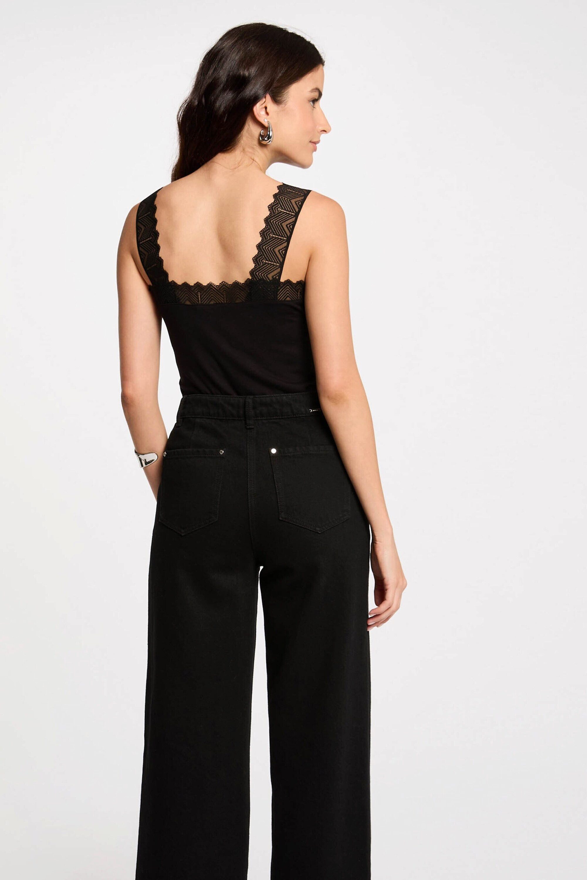 MORGAN Tanktop 242-DNAE (1-tlg) Spitze