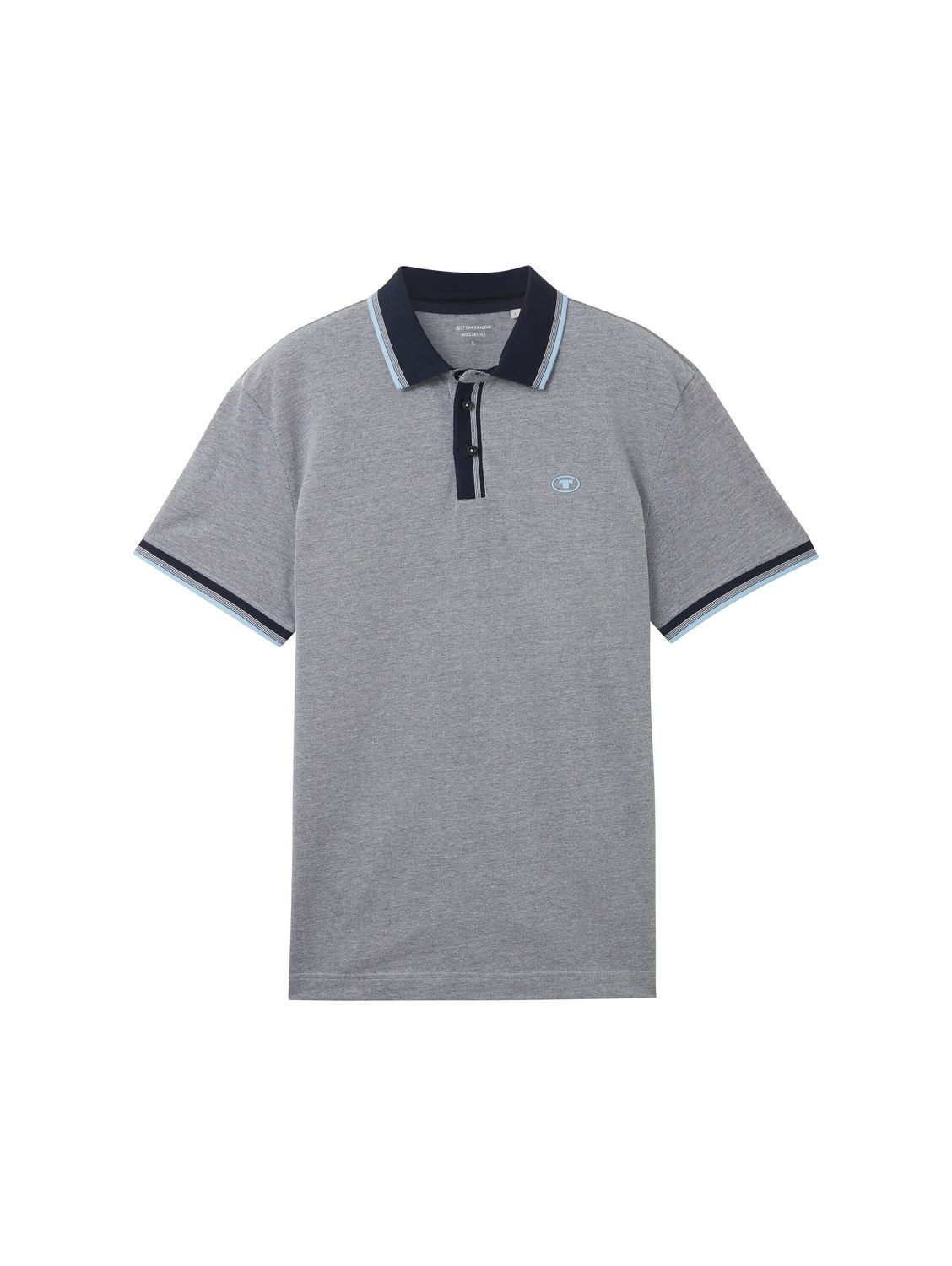 TOM TAILOR Poloshirt DETAILED COLLAR (1-tlg) mit Stretch