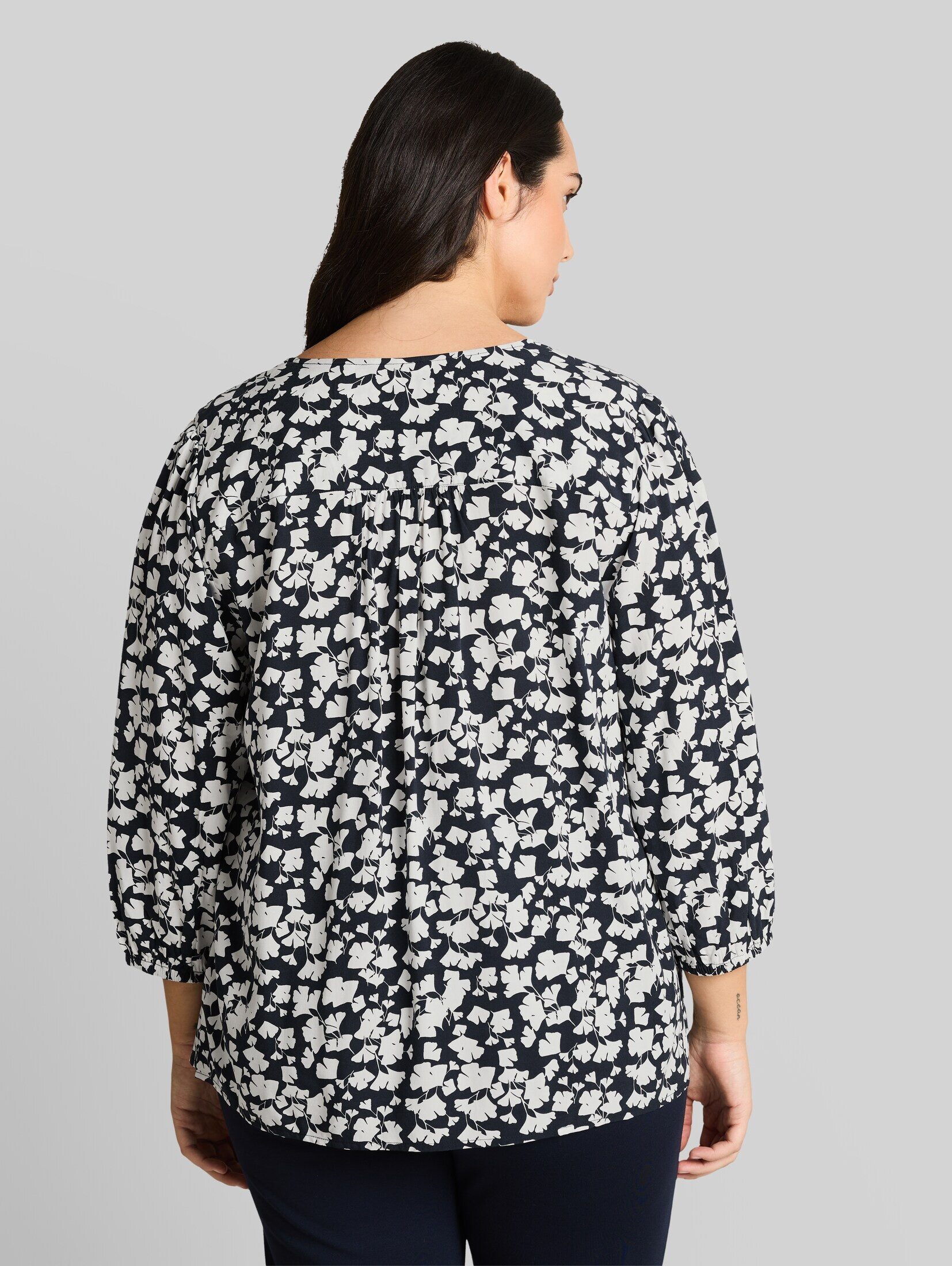 TOM TAILOR PLUS Langarmbluse Blusen & Shirts Plus Size - Bluse aus Viskose