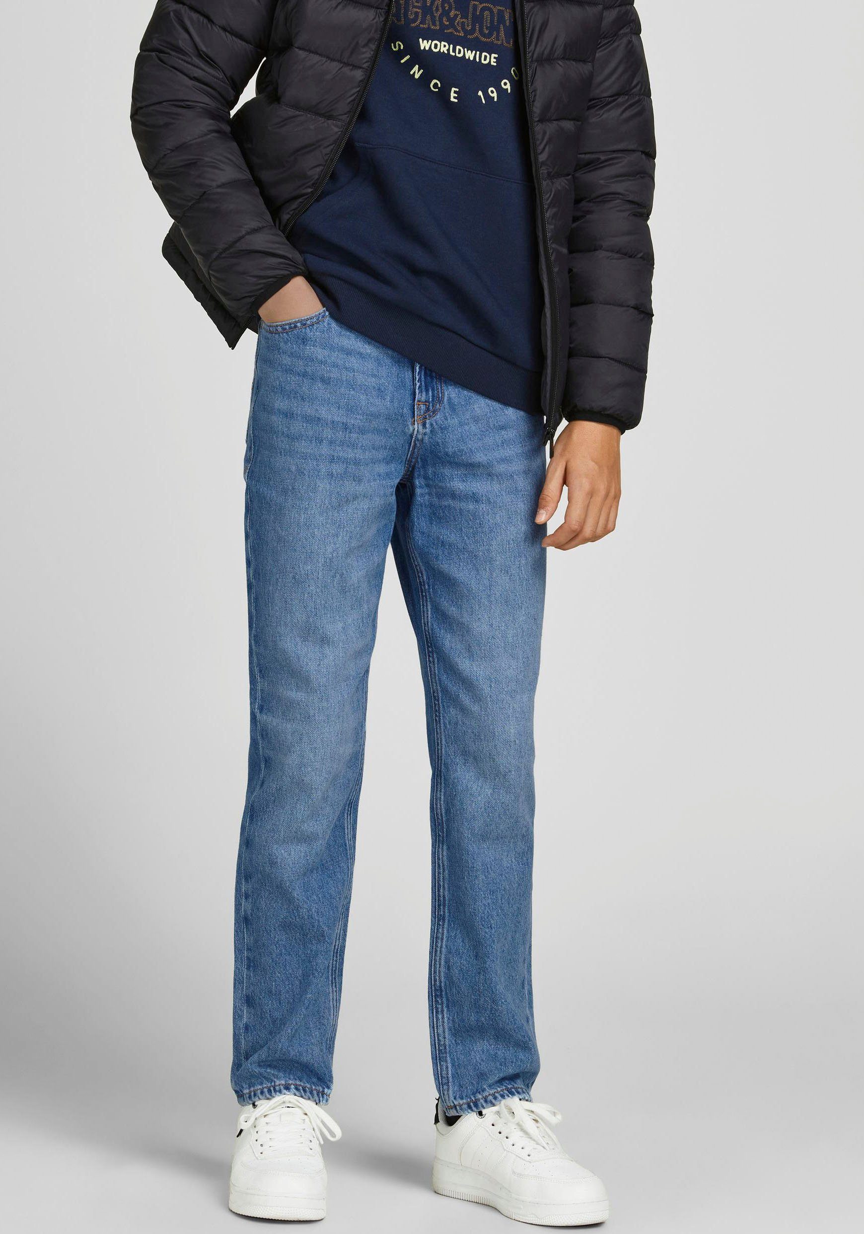 Jack & Jones Junior 5-Pocket-Jeans JJICLARK JJORIGINAL MF 02. Reduzierter Preis € 25,95. Unverbindliche Preisempfehlung € 44,99